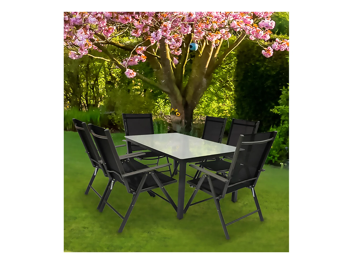 Garden furniture set Miami Anthracite See Selection