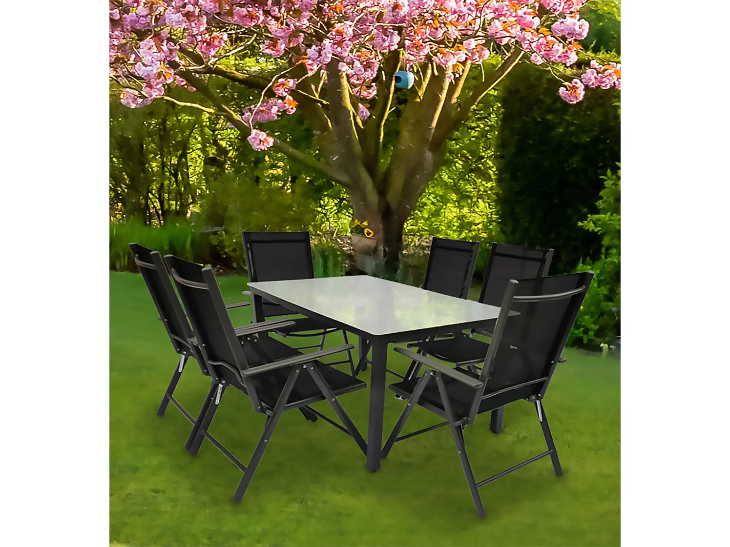 Garden furniture set Miami Anthracite See Selection