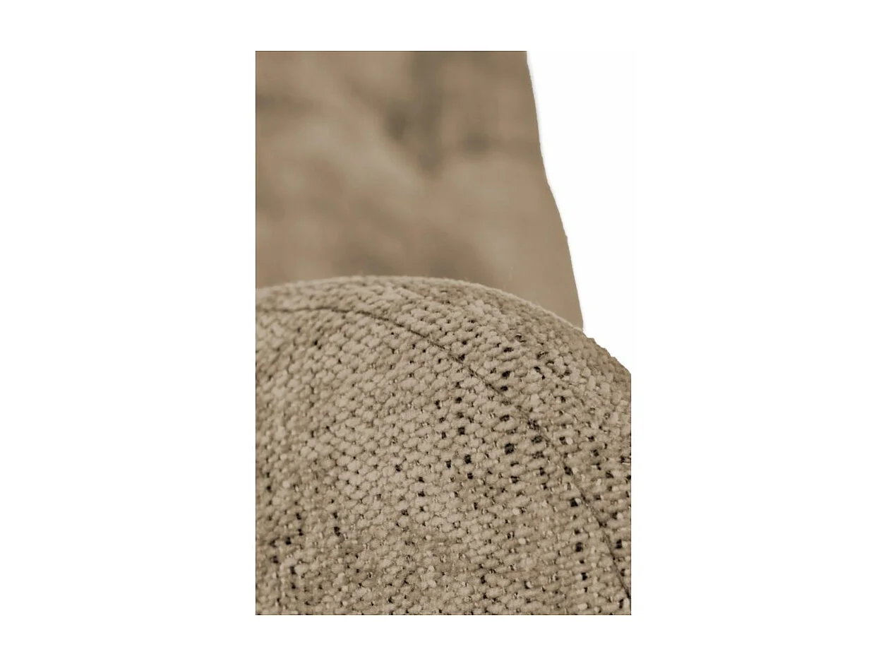 Poltrona da ufficio di design Persée in tessuto marrone chiaro