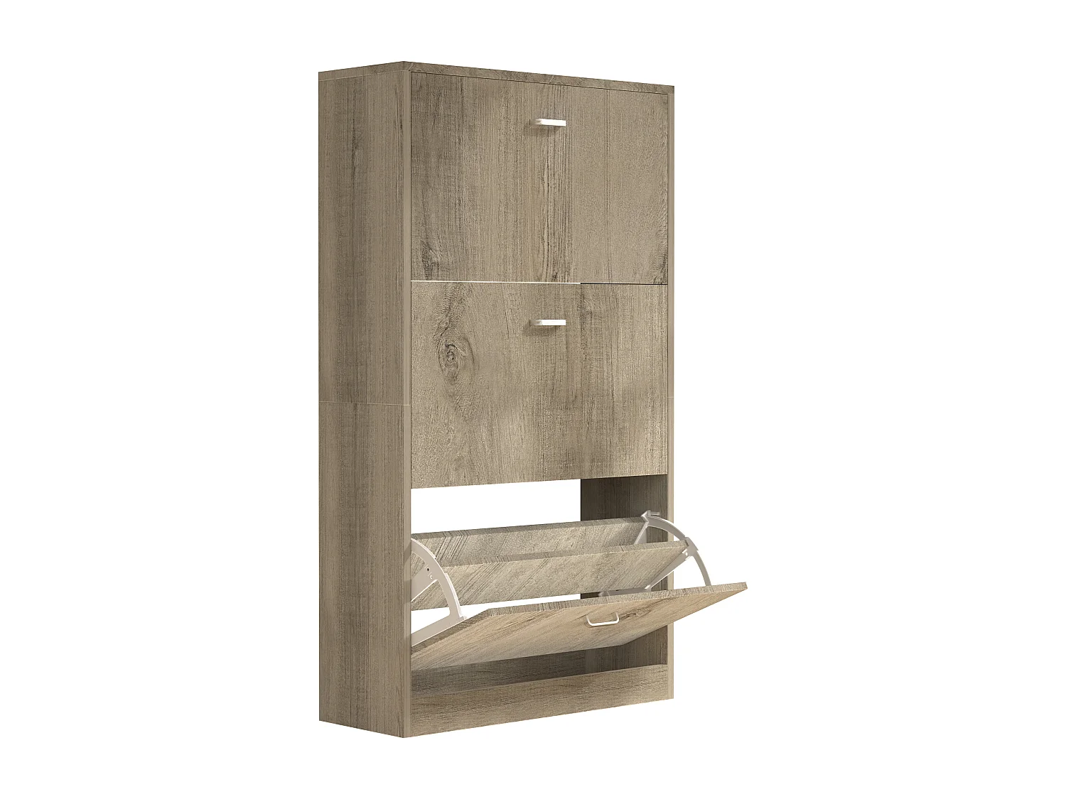 Shoe cabinet Sipos Honey oak H. 105 x W. 59 x D. 22 cm
