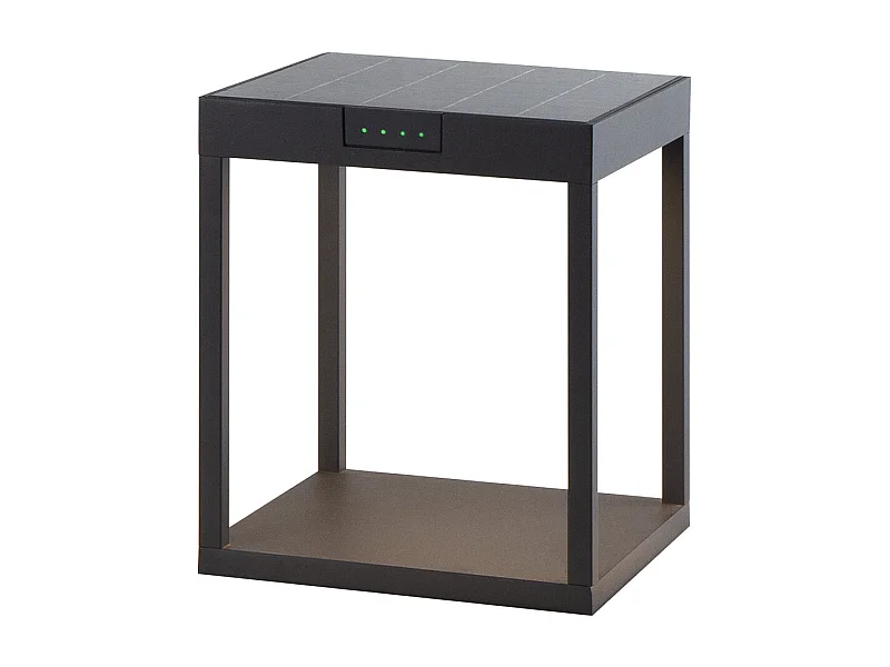 Borne solaire RADIA Noir Aluminium H24,5cm