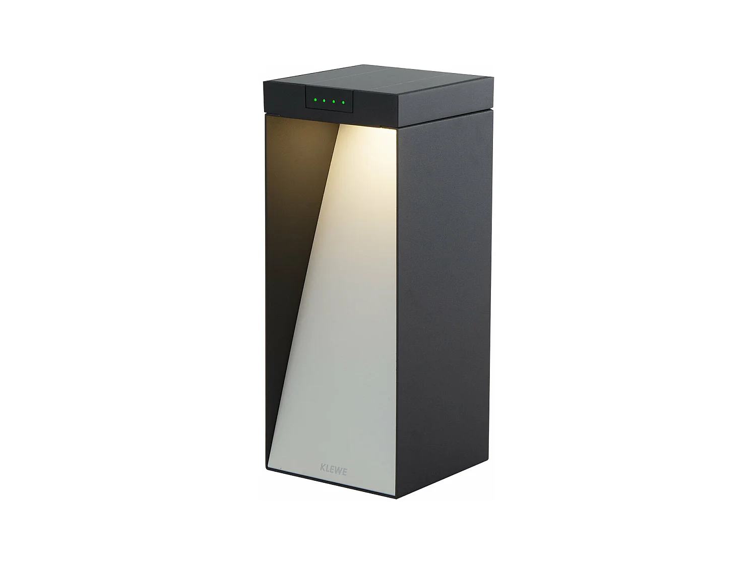Borne solaire MILIO SIDE Noir Aluminium H35cm