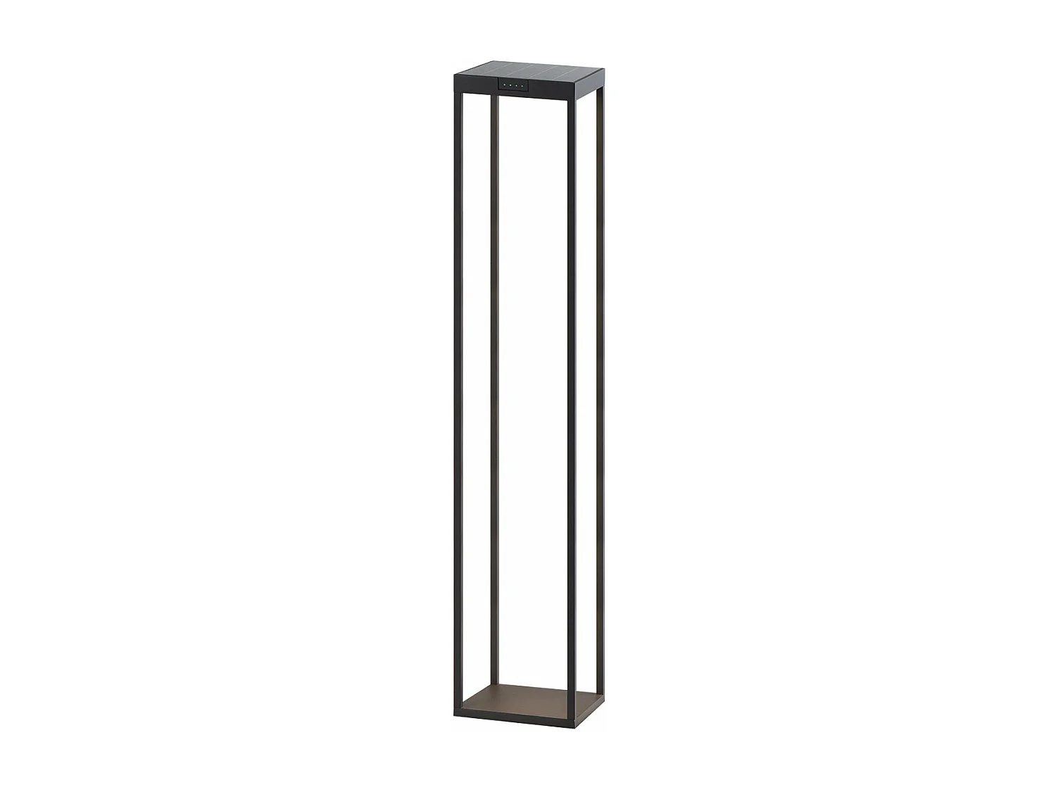Borne solaire RADIA Noir Aluminium H110cm