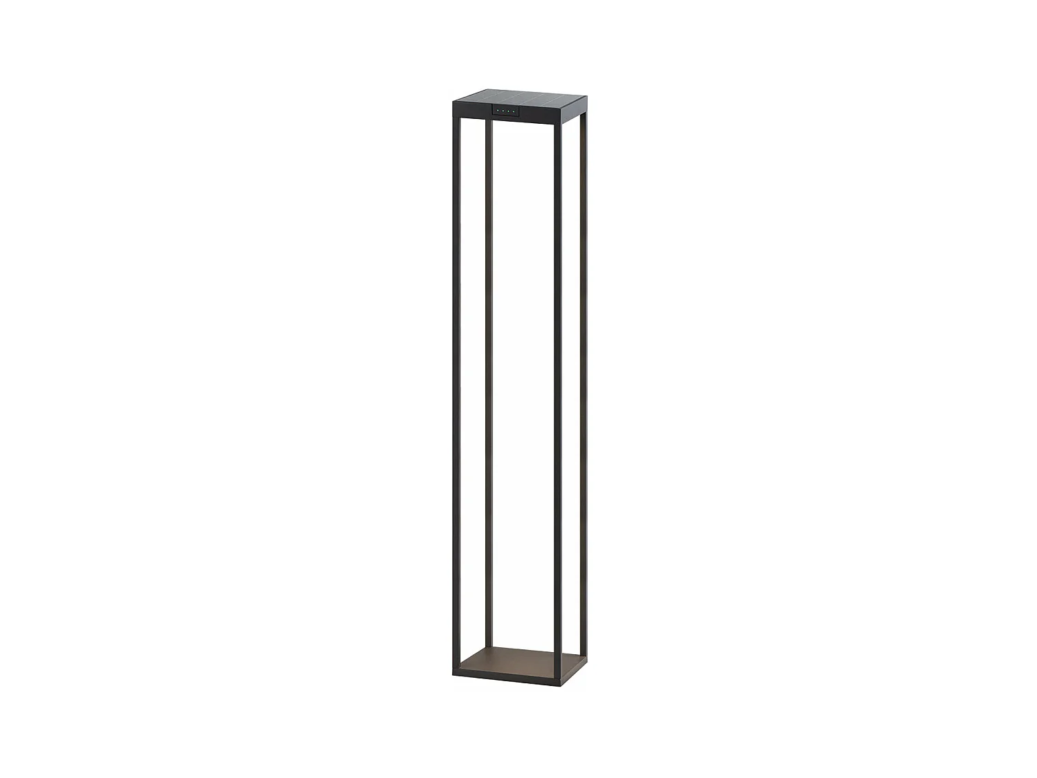 Borne solaire RADIA Noir Aluminium H110cm