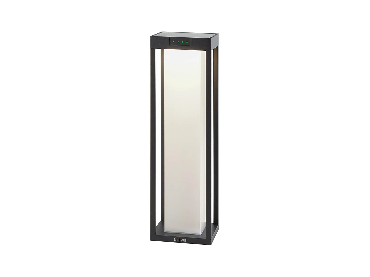 Borne solaire RADIA Noir Aluminium H50cm