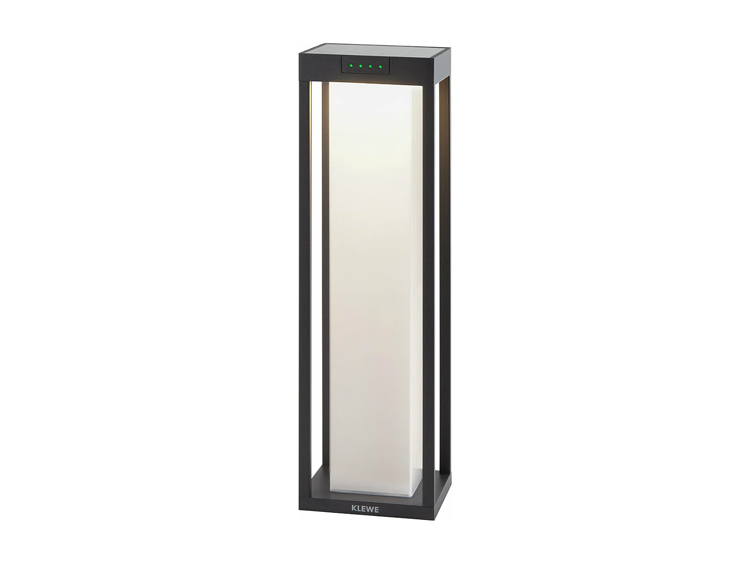 Borne solaire RADIA Noir Aluminium H50cm