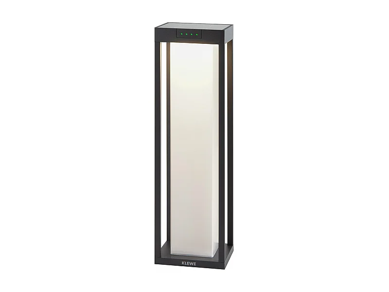 Borne solaire RADIA Noir Aluminium H50cm