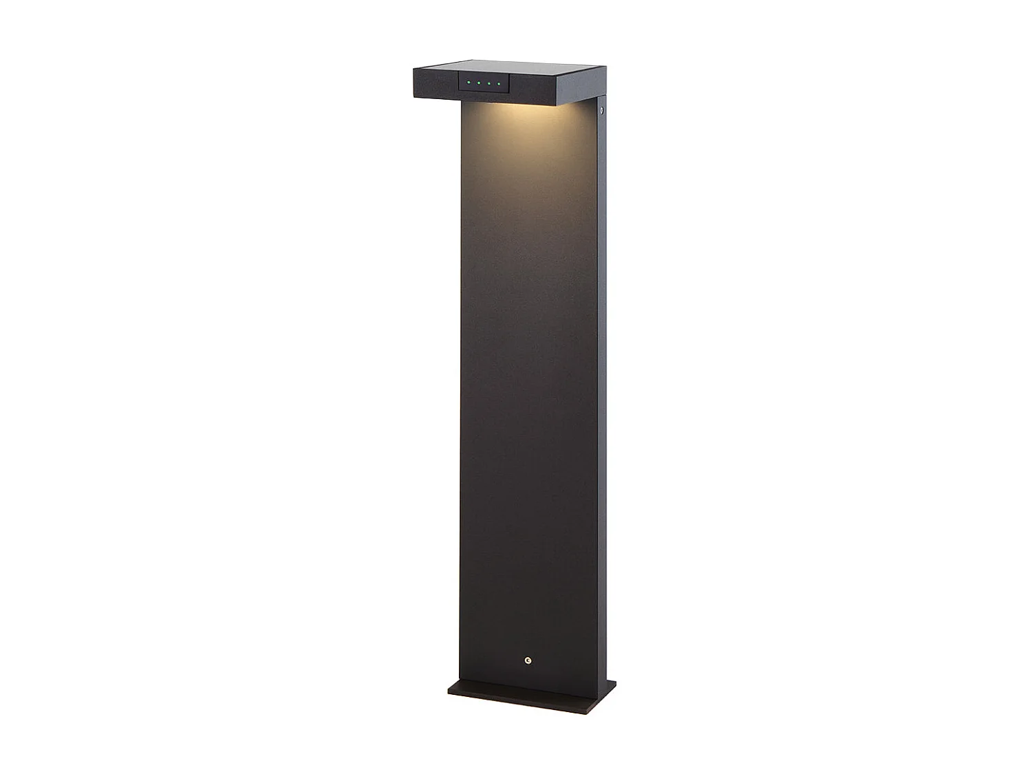 Borne solaire ALA Noir Aluminium H65cm