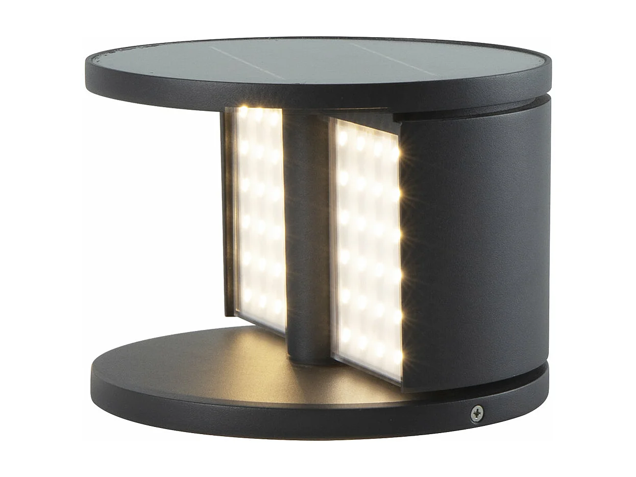 Borne solaire SWING Noir Aluminium H14,4cm