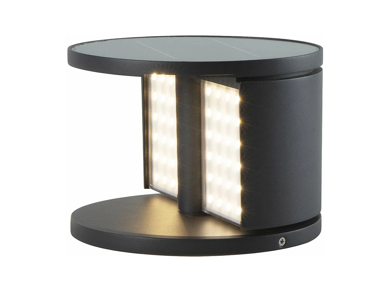 Borne solaire SWING Noir Aluminium H14,4cm