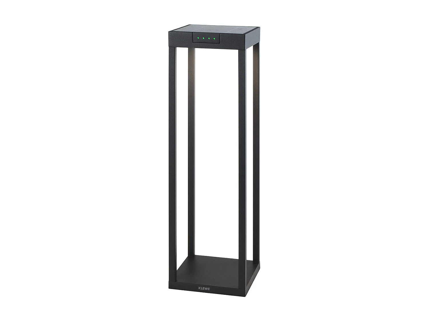 Borne solaire RADIA Noir Aluminium H50cm