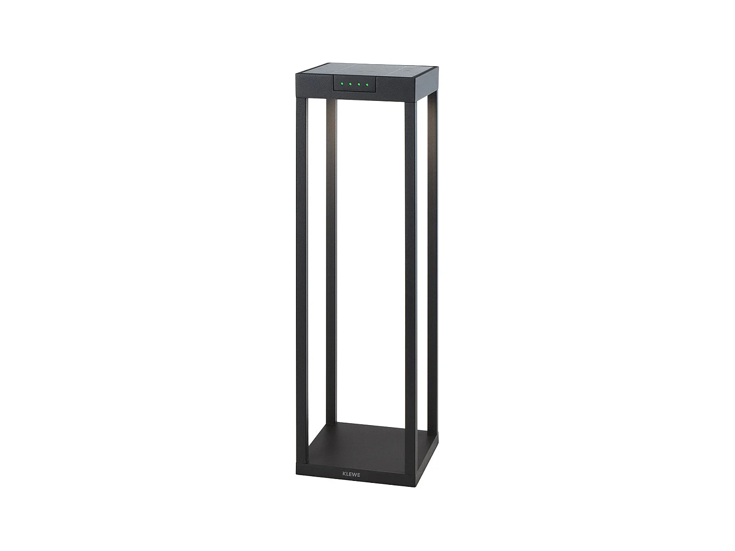 Borne solaire RADIA Noir Aluminium H50cm