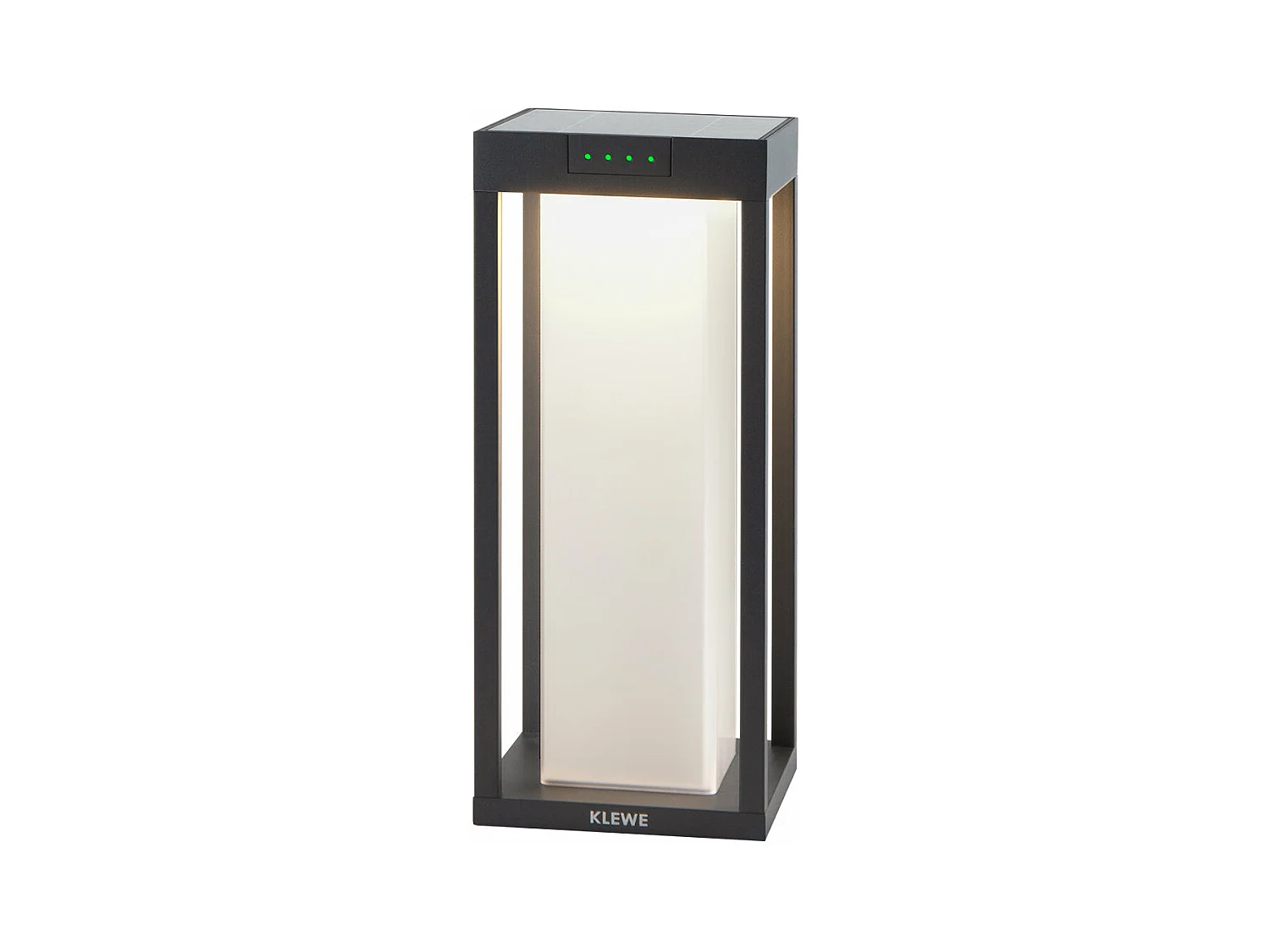 Borne solaire RADIA Noir Aluminium H35cm