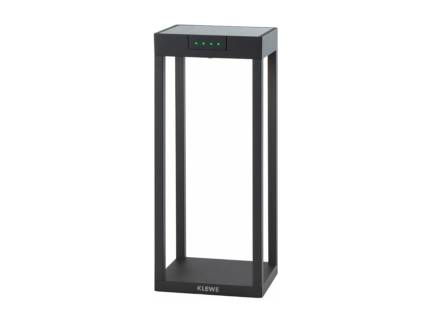 Borne solaire RADIA Noir Aluminium H35cm