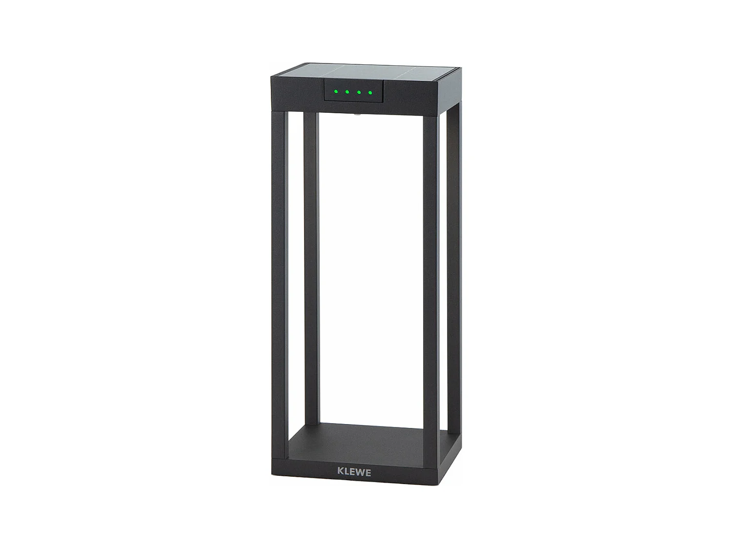 Borne solaire RADIA Noir Aluminium H35cm