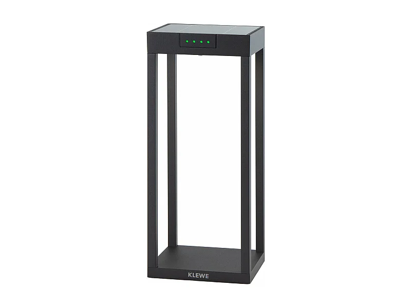 Borne solaire RADIA Noir Aluminium H35cm