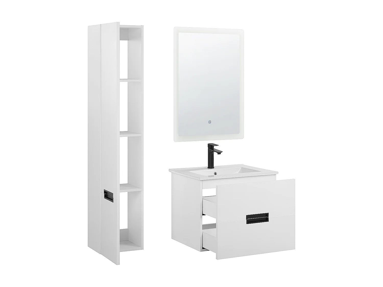 Ensemble de meubles de salle de bain TUDELA Blanc