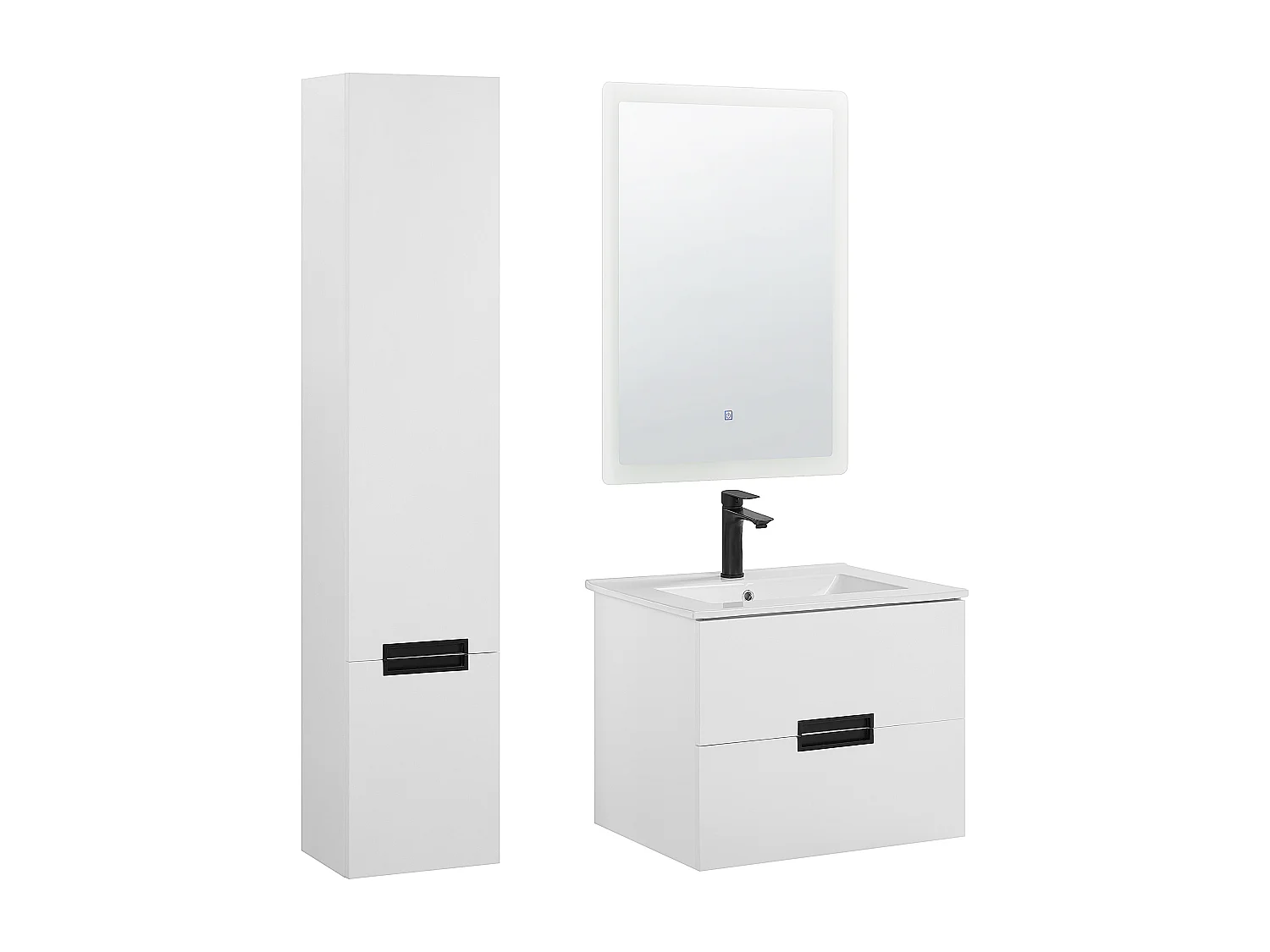 Ensemble de meubles de salle de bain TUDELA Blanc