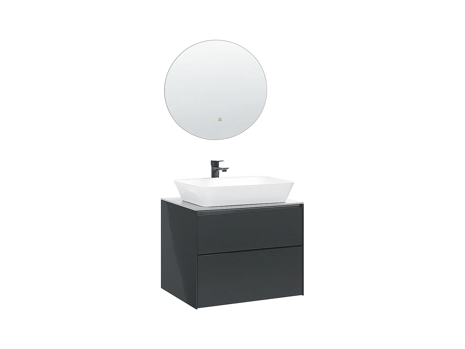Badkamermeubelset MANZON 60 cm Grijs