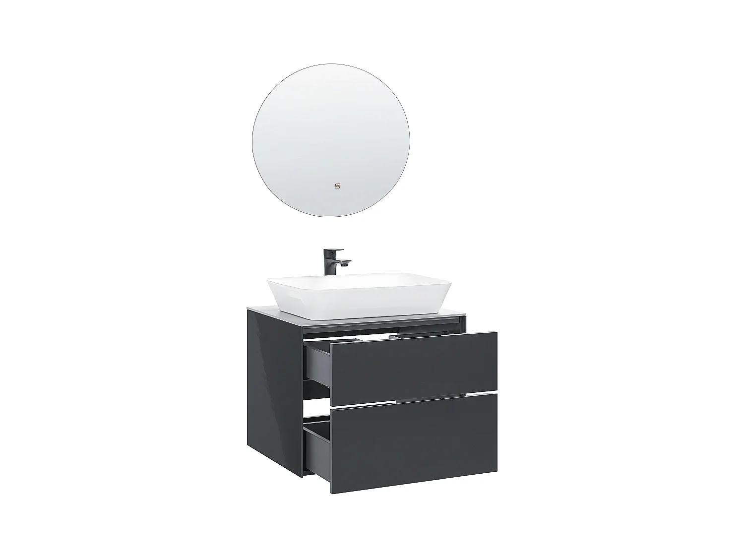 Ensemble de meubles de salle de bain MANZON 60 cm Gris