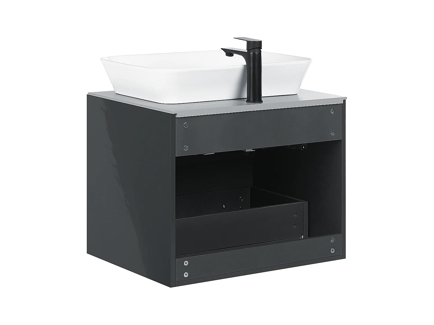 Ensemble de meubles de salle de bain MANZON 60 cm Gris