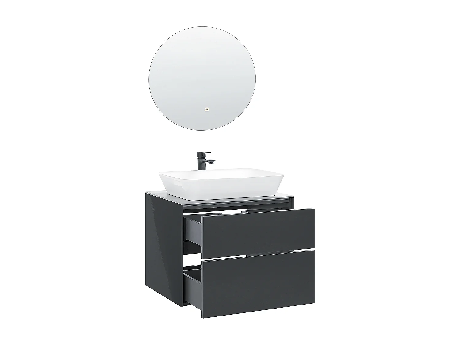 Badkamermeubelset MANZON 60 cm Grijs