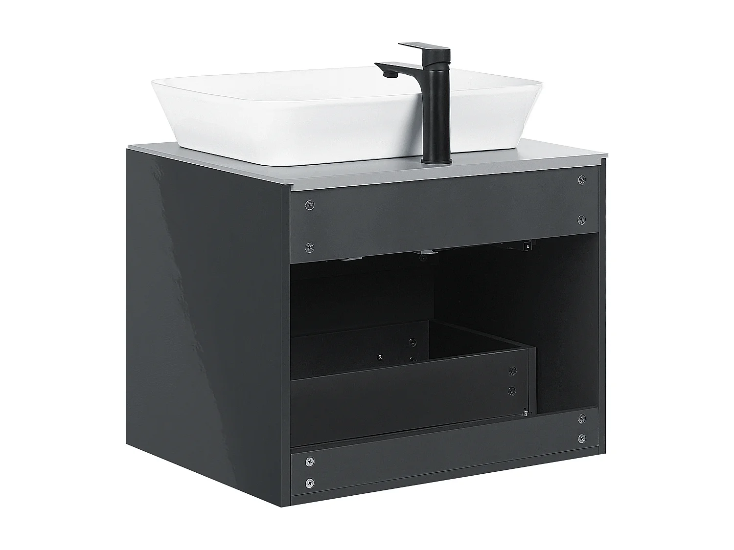 Badkamermeubelset MANZON 60 cm Grijs