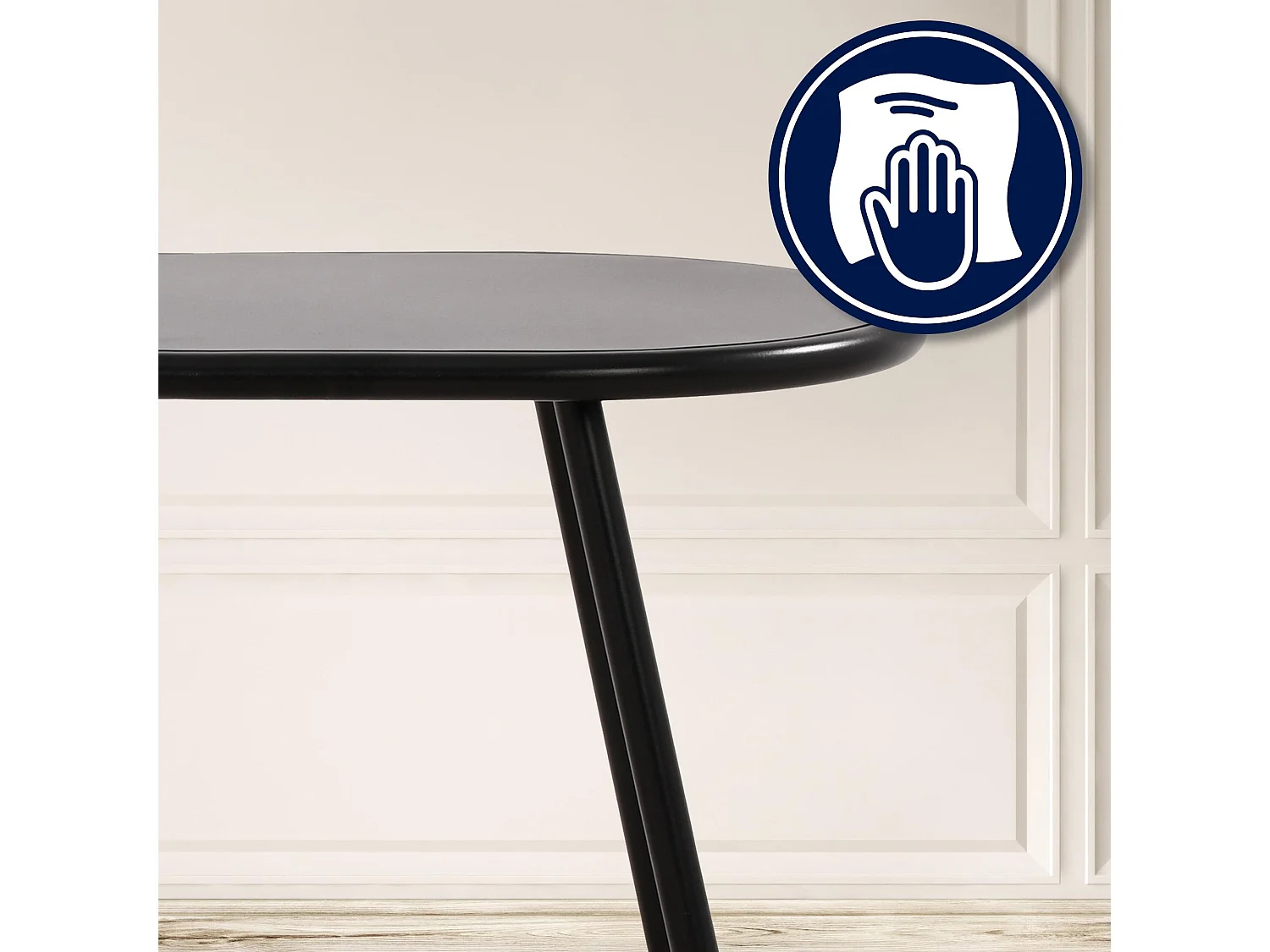 Ensemble de jardin - Table + 4 Chaises - Velvena