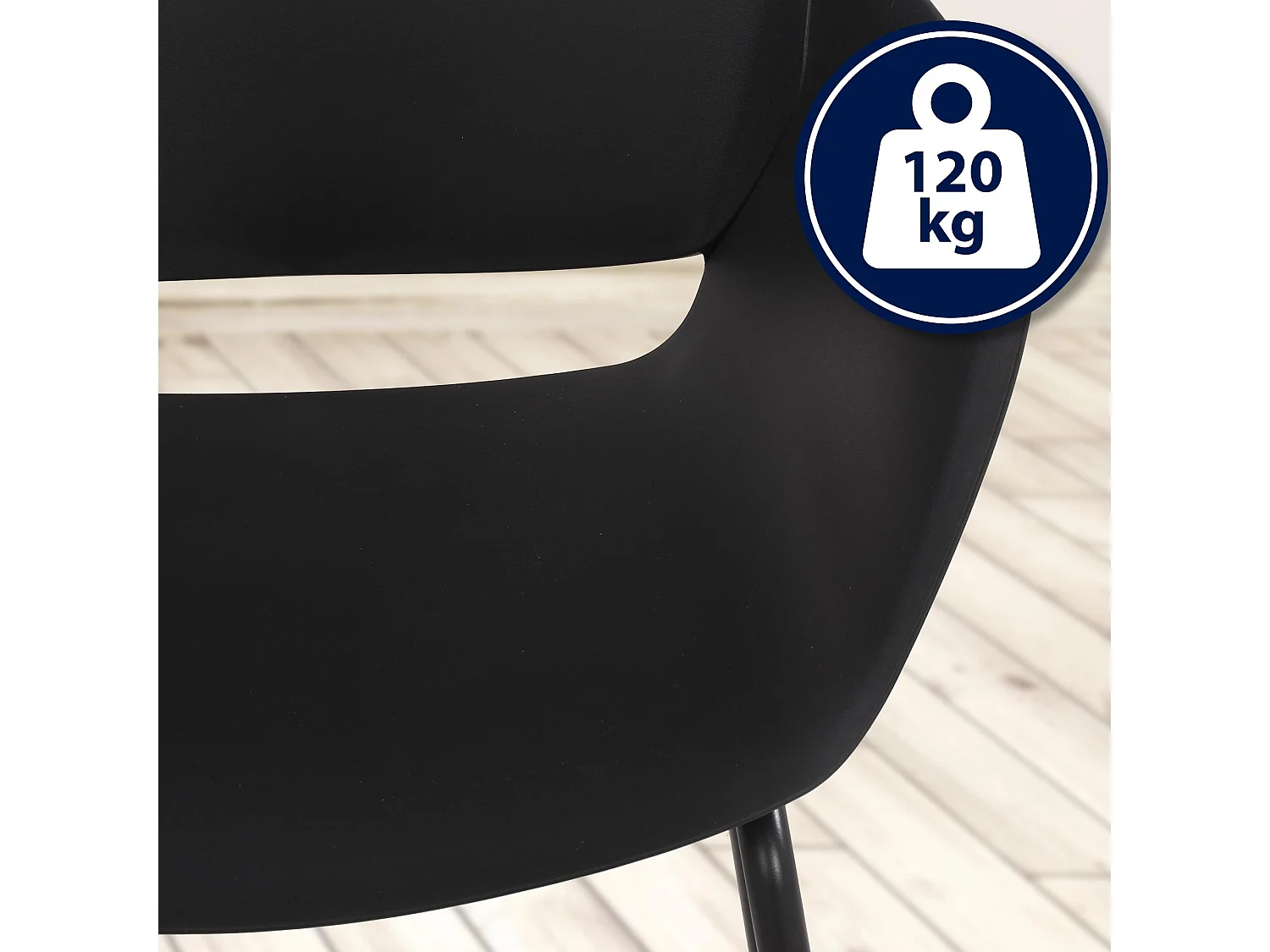 Ensemble de jardin - Table + 4 Chaises - Velvena