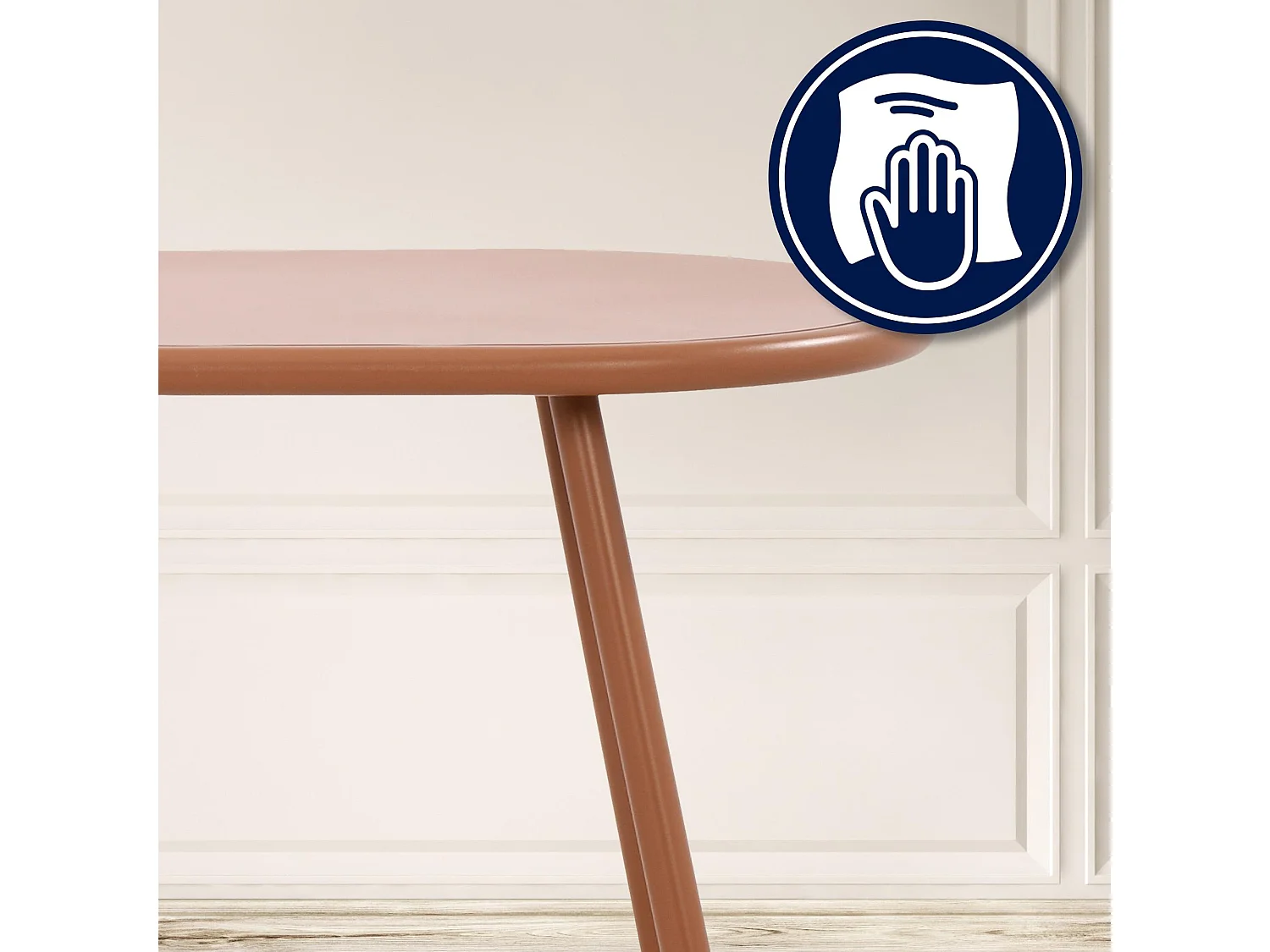 Ensemble de jardin - Table + 4 Chaises - Velvena