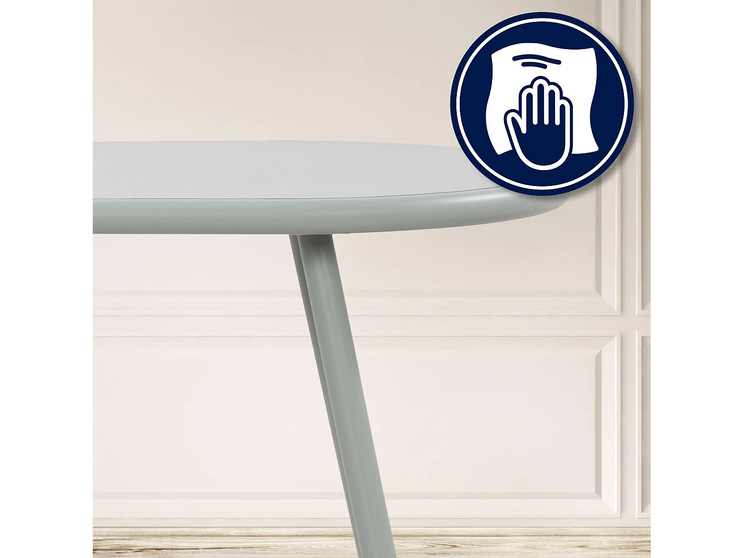 Ensemble de jardin - Table + 4 Chaises - Velvena