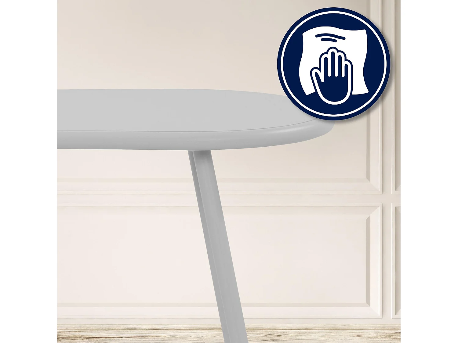 Ensemble de jardin - Table + 4 Chaises - Velvena