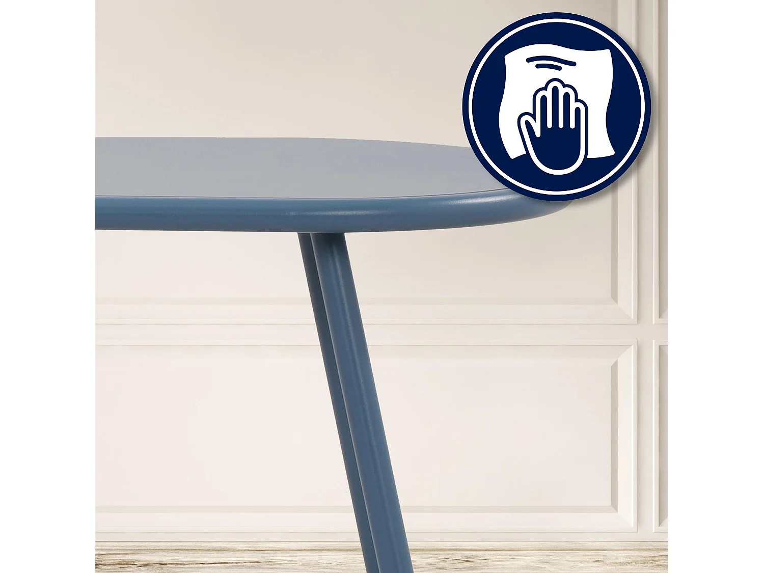 Ensemble de jardin - Table + 4 Chaises - Velvena