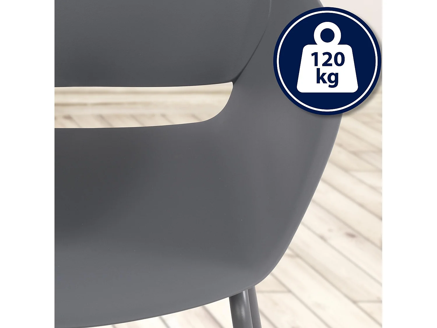 Ensemble de jardin - Table + 4 Chaises - Velvena