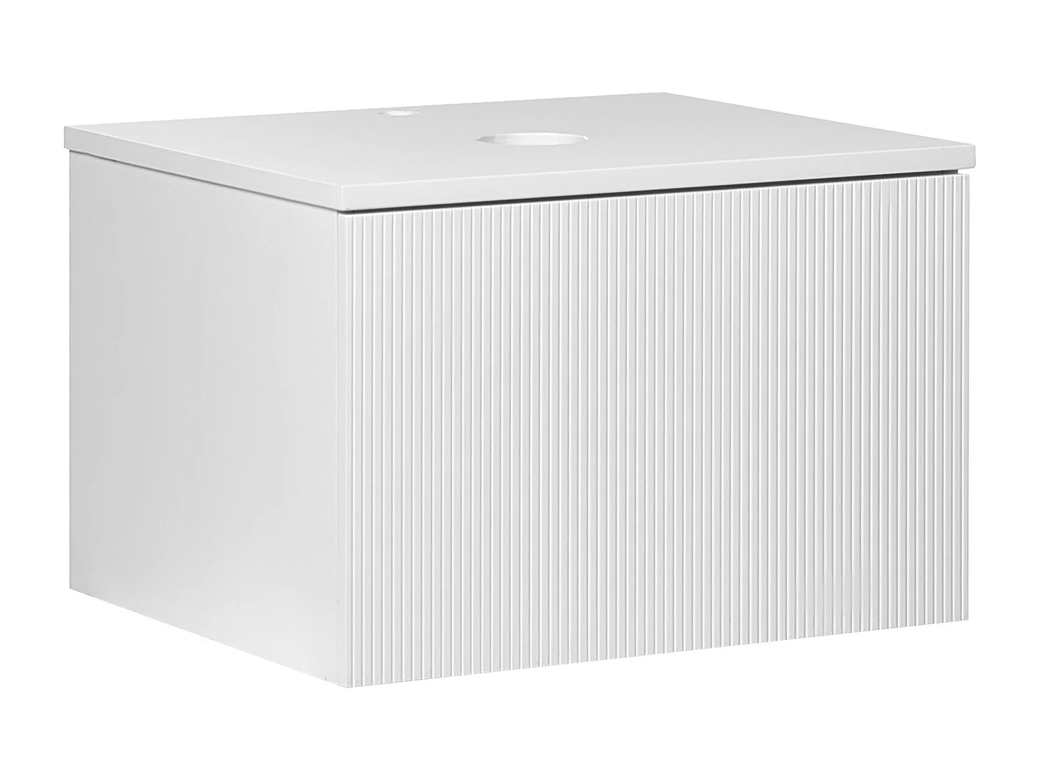 Meuble lavabo mural ALZIRA 60 cm Blanc