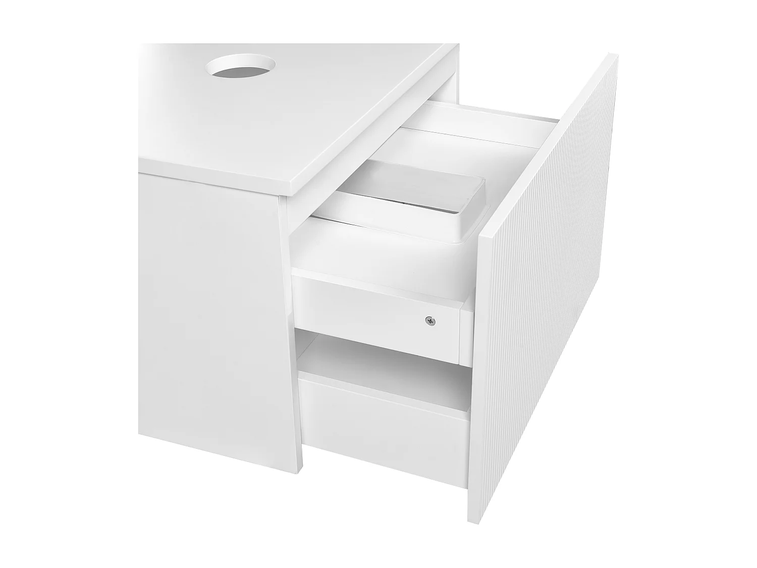 Meuble lavabo mural ALZIRA 60 cm Blanc