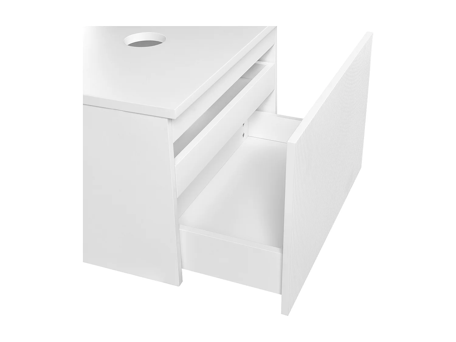 Meuble lavabo mural ALZIRA 60 cm Blanc