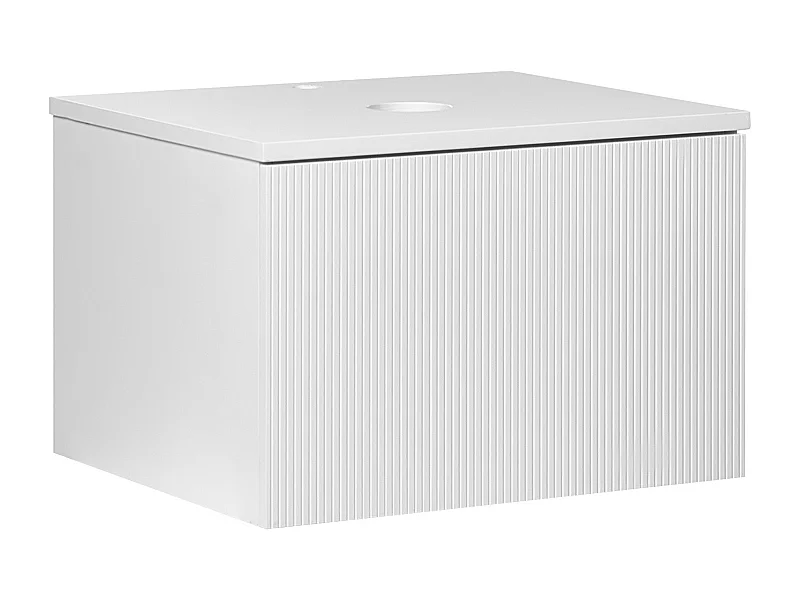 Móvel de casa de banho suspenso ALZIRA 60 cm Branco