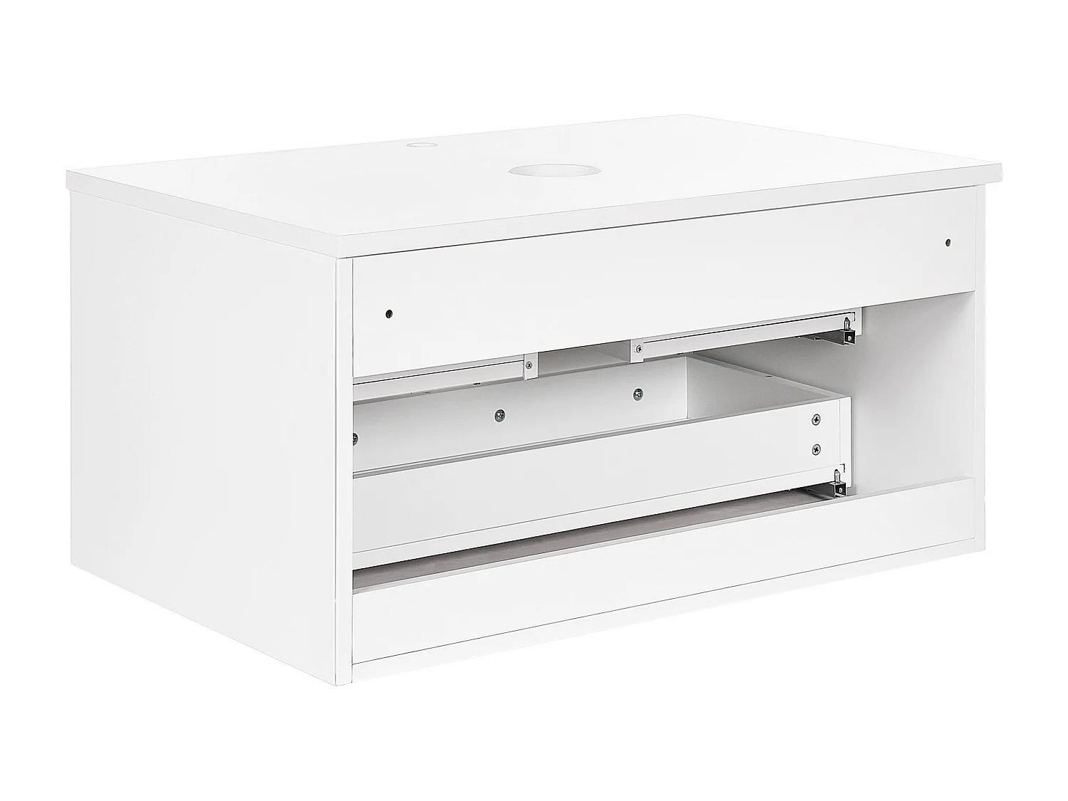 Mobile lavabo da parete ALZIRA 80 cm Bianco