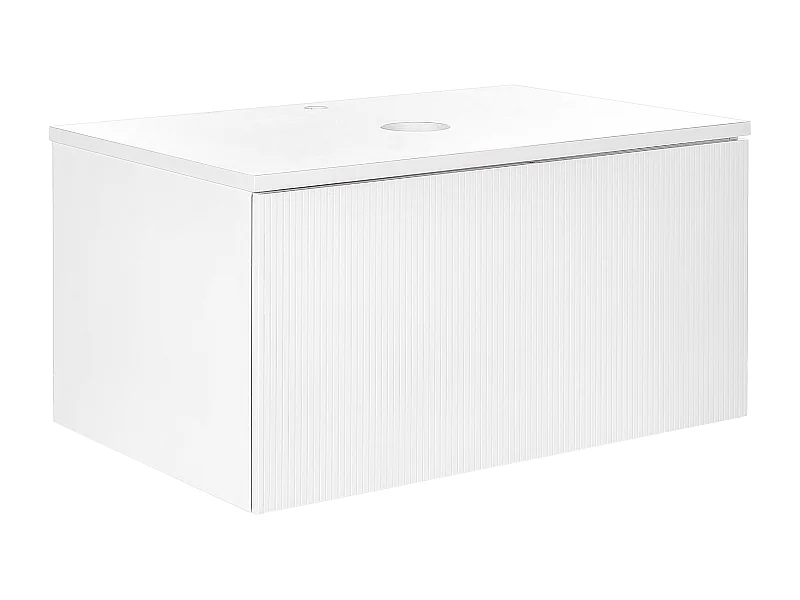 Meuble lavabo mural ALZIRA 80 cm Blanc