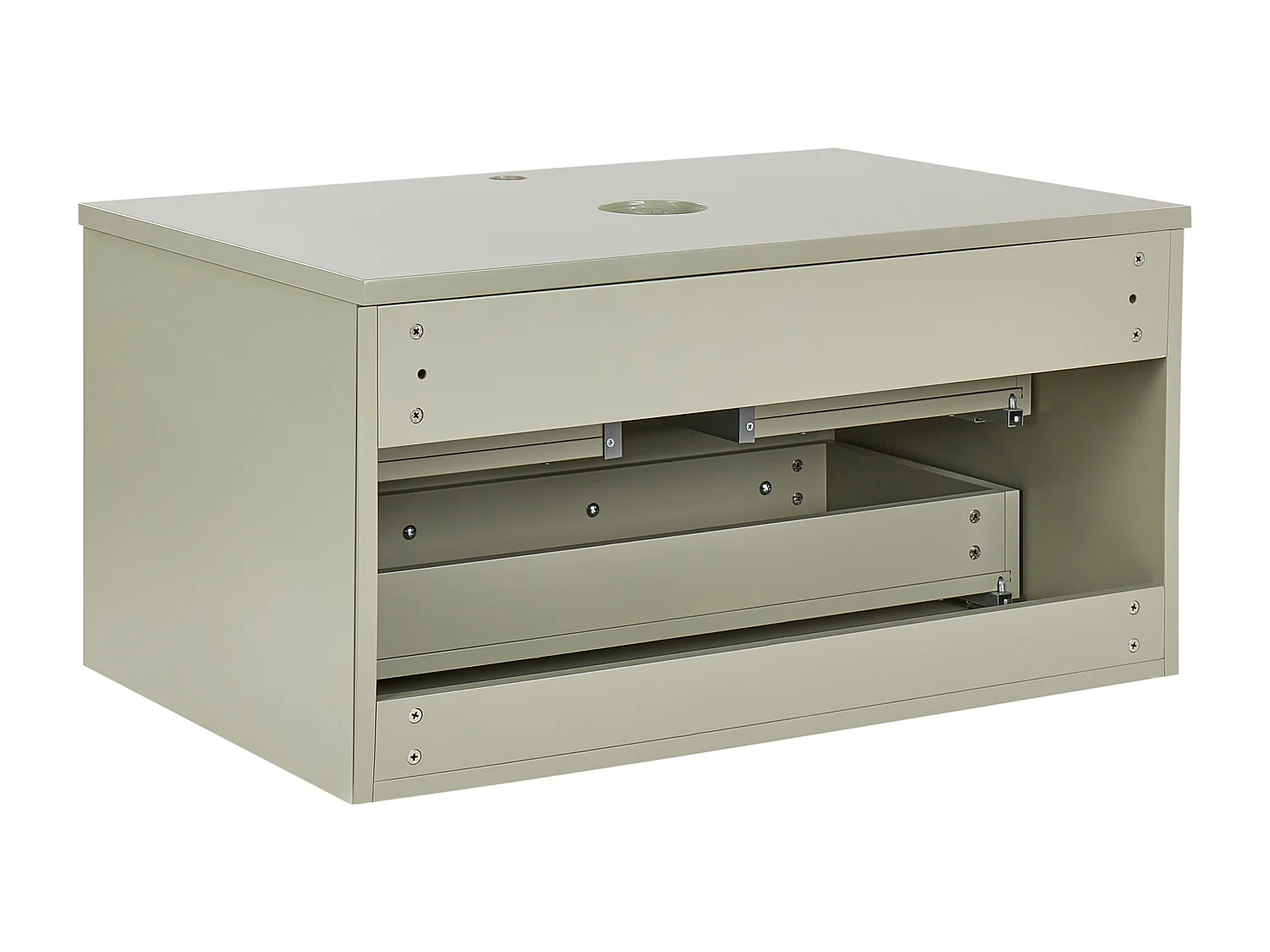 Meuble lavabo mural ALZIRA 80 cm Vert clair