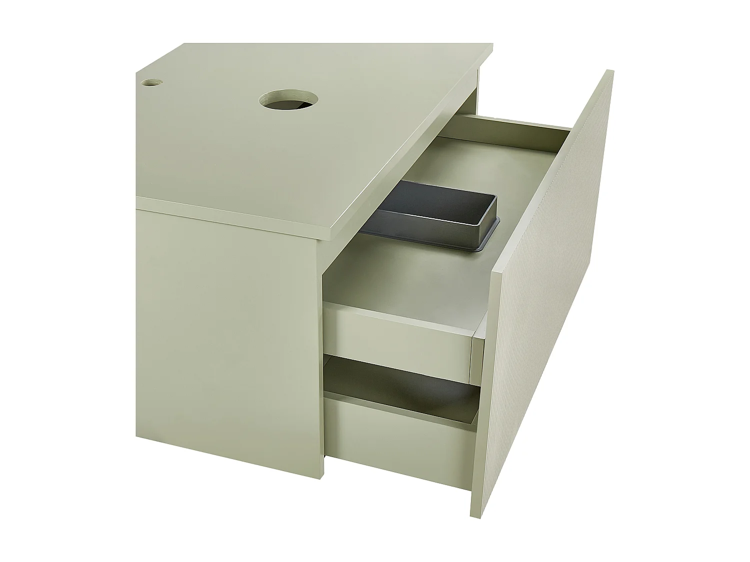 Meuble lavabo mural ALZIRA 80 cm Vert clair