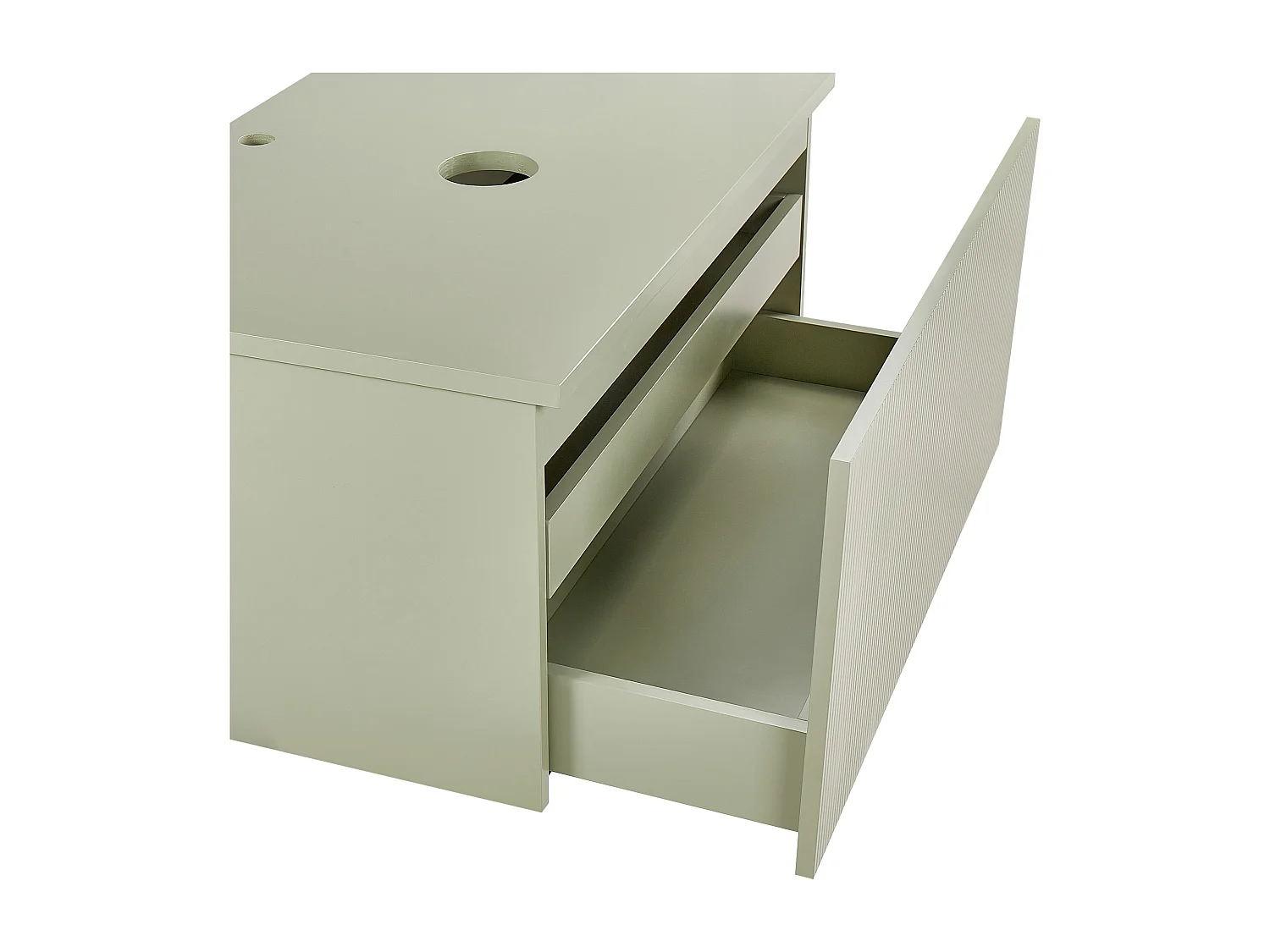 Meuble lavabo mural ALZIRA 80 cm Vert clair