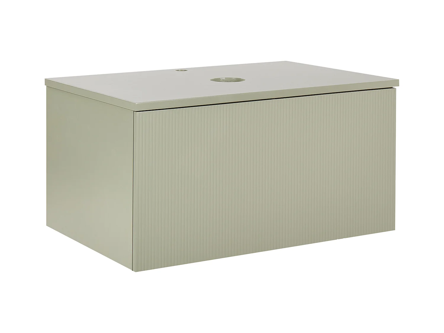 Meuble lavabo mural ALZIRA 80 cm Vert clair