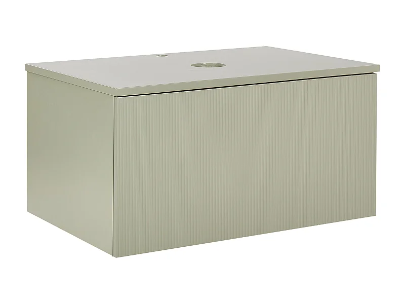 Meuble lavabo mural ALZIRA 80 cm Vert clair