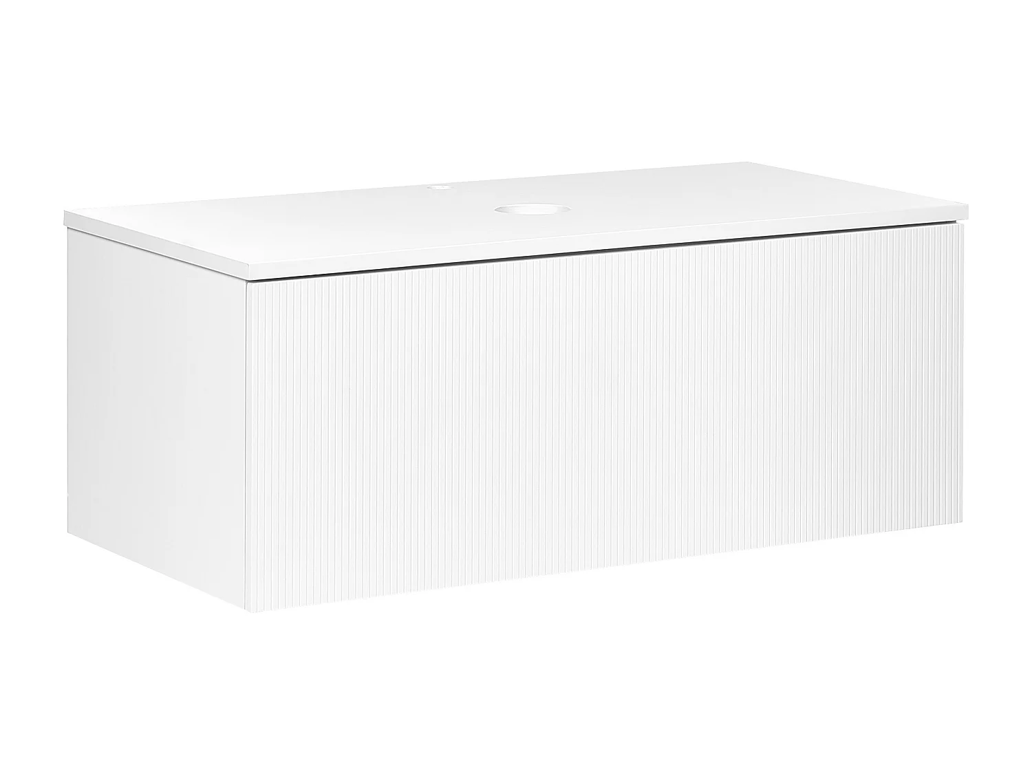 Meuble lavabo mural ALZIRA 100 cm Blanc