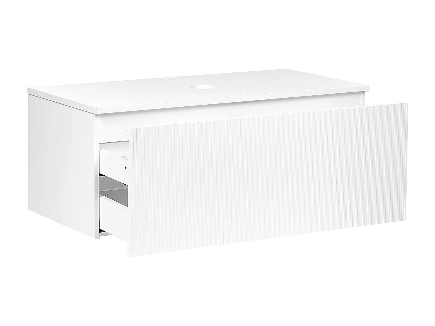 Meuble lavabo mural ALZIRA 100 cm Blanc