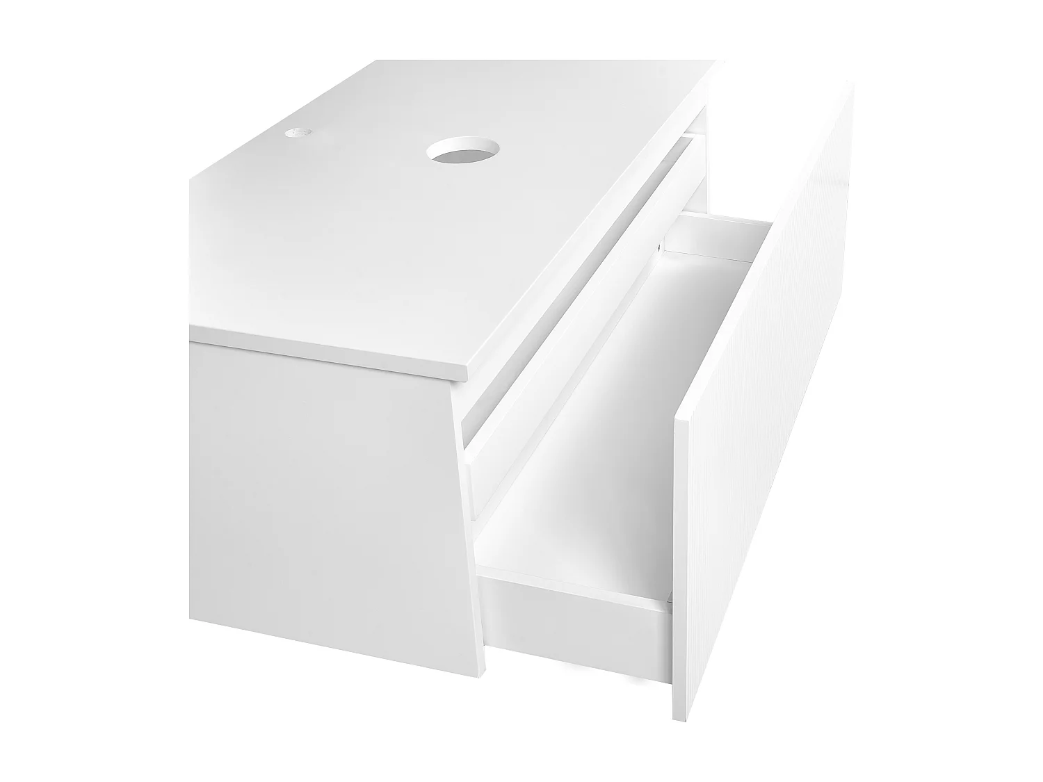 Meuble lavabo mural ALZIRA 100 cm Blanc