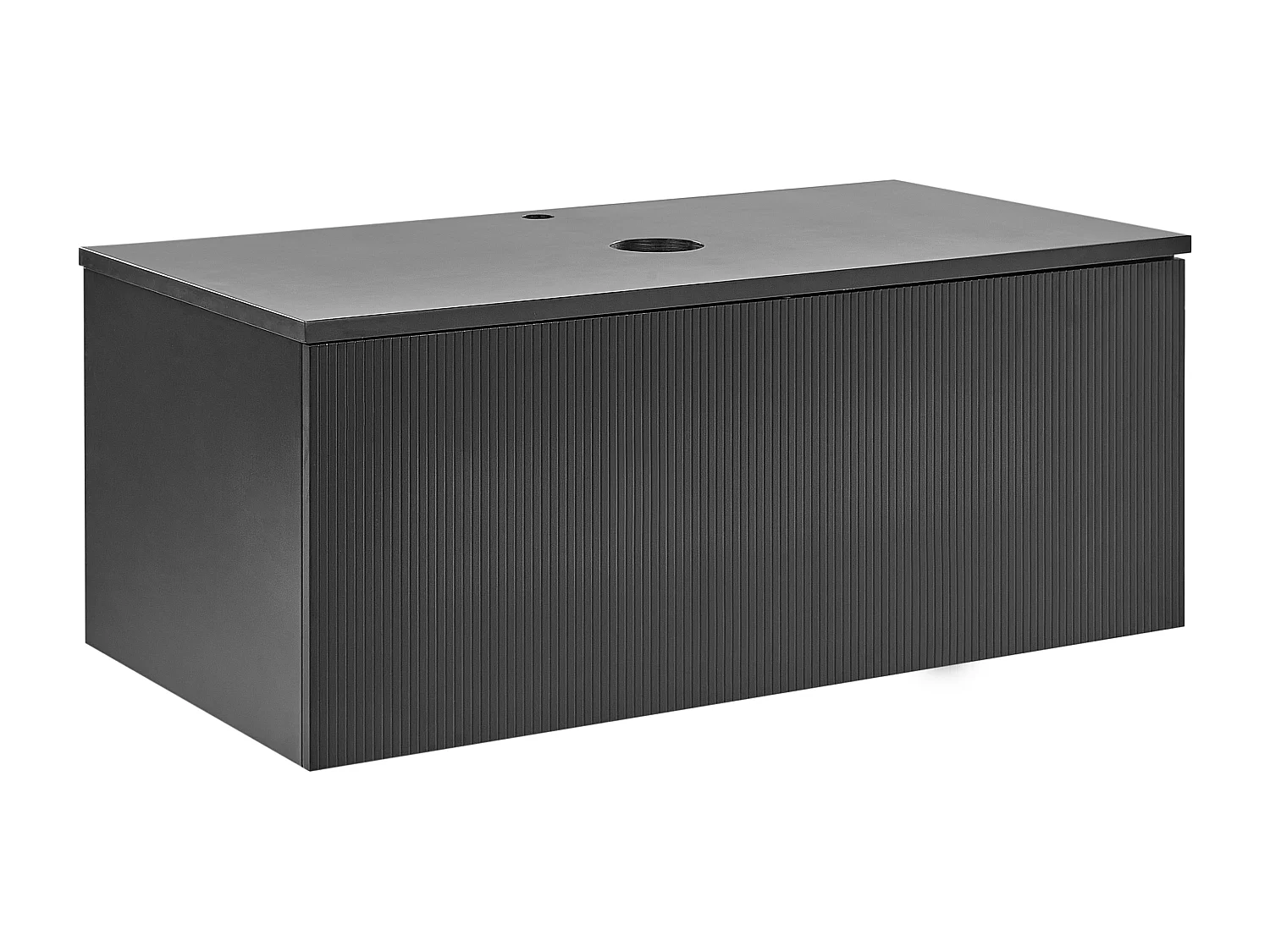 Meuble lavabo mural ALZIRA 100 cm Noir