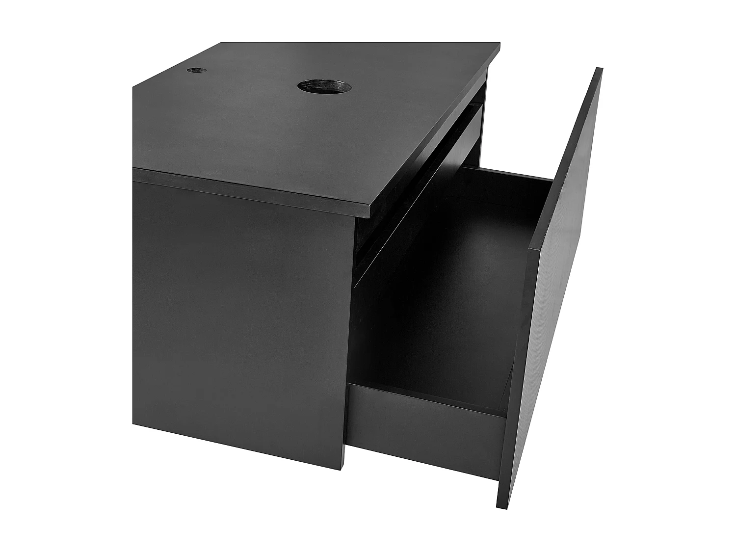 Meuble lavabo mural ALZIRA 100 cm Noir